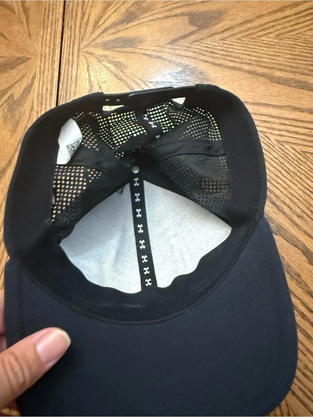 Under Armour Project Rock Black Trucker Hat with Yellow Bull Emblem